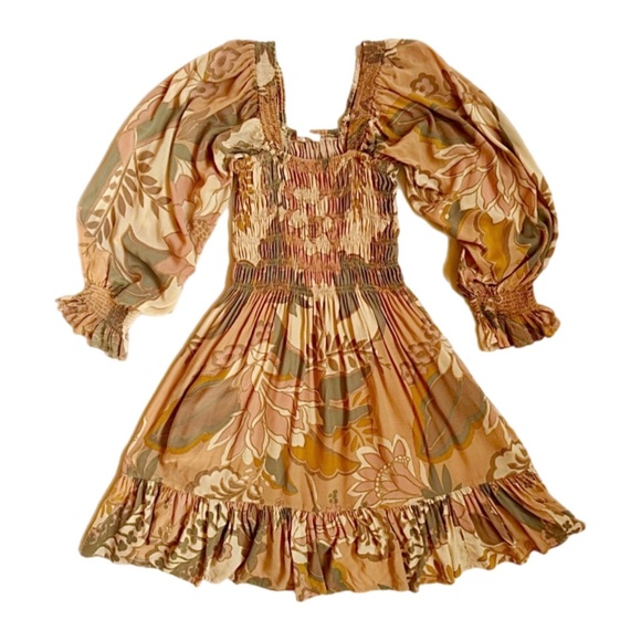 Karlie Dresses & Skirts - Karlie Flora & Fauna Smocked Ruffle Dress